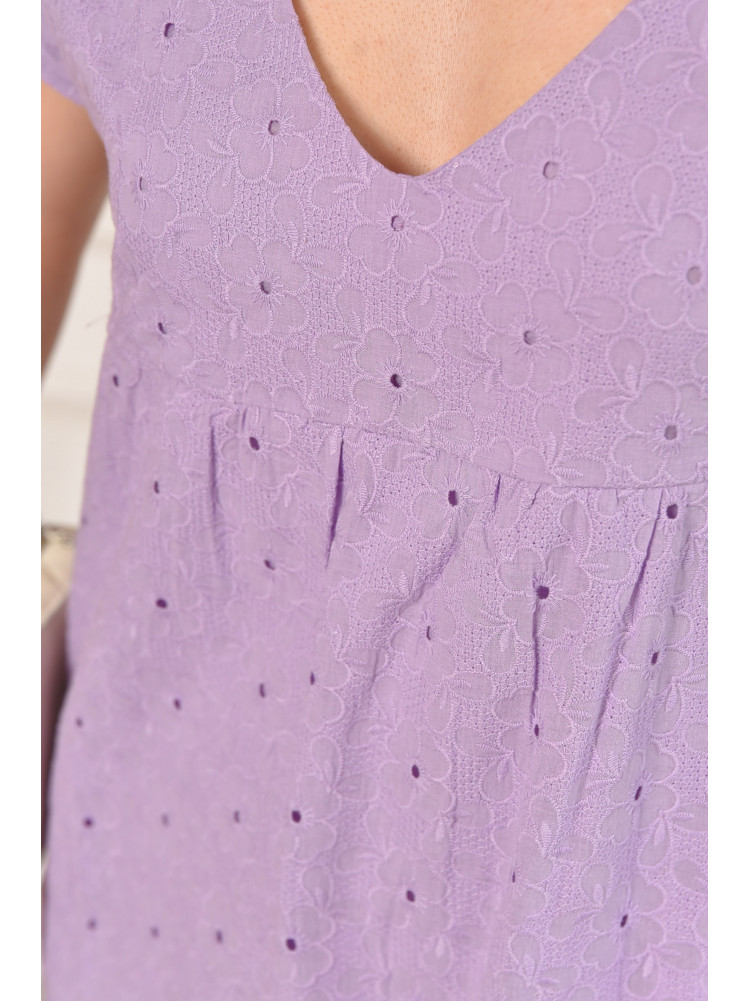 Сарафан женский однотонный сиреневого цвета 6054 211987C