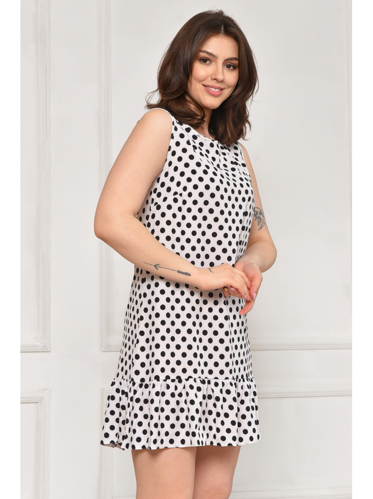 Платье женское белого цвета с принтом 6048 212000C