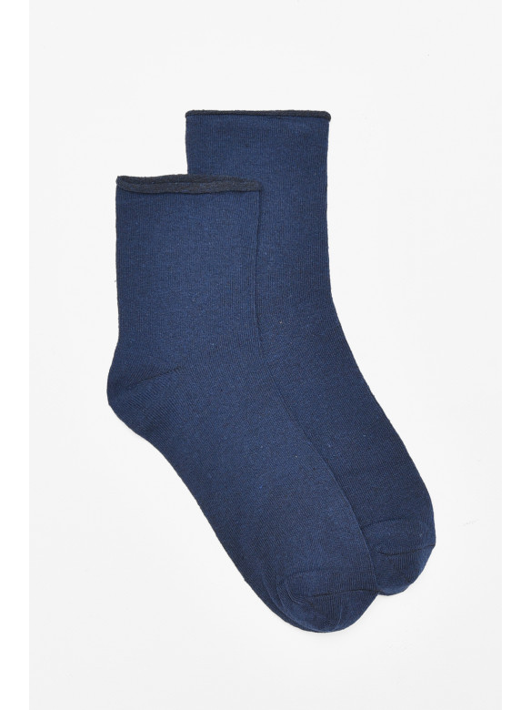 Шкарпетки чоловічі медичні демісезонні темно-синього кольору 212002C