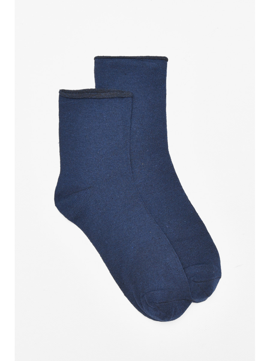 Шкарпетки чоловічі медичні демісезонні темно-синього кольору 212002C
