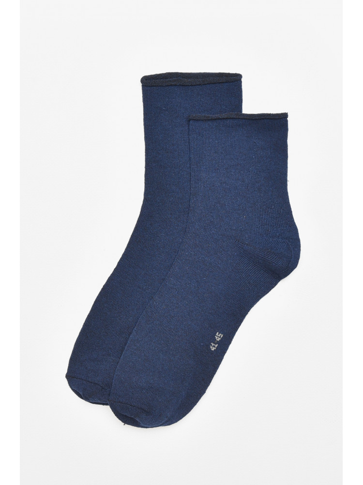 Шкарпетки чоловічі медичні демісезонні темно-синього кольору 212002C