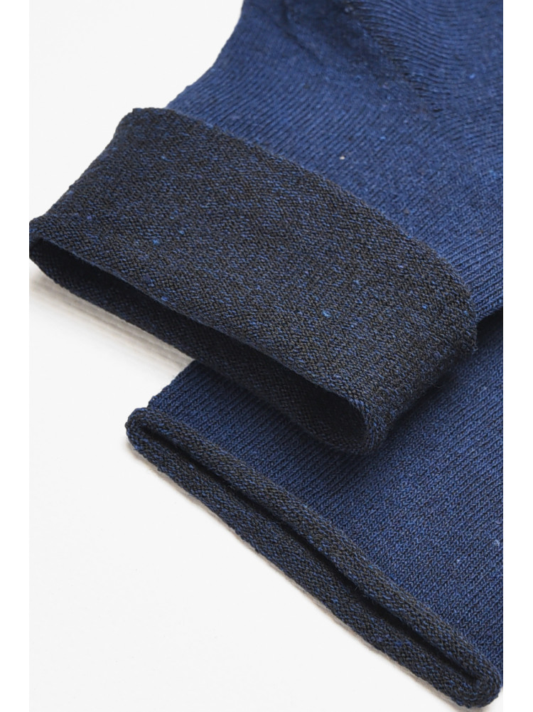 Шкарпетки чоловічі медичні демісезонні темно-синього кольору 212002C
