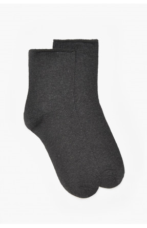 Шкарпетки чоловічі медичні демісезонні темно-сірого кольору 212003C