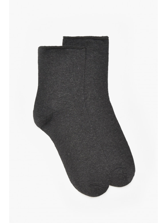 Шкарпетки чоловічі медичні демісезонні темно-сірого кольору 212003C