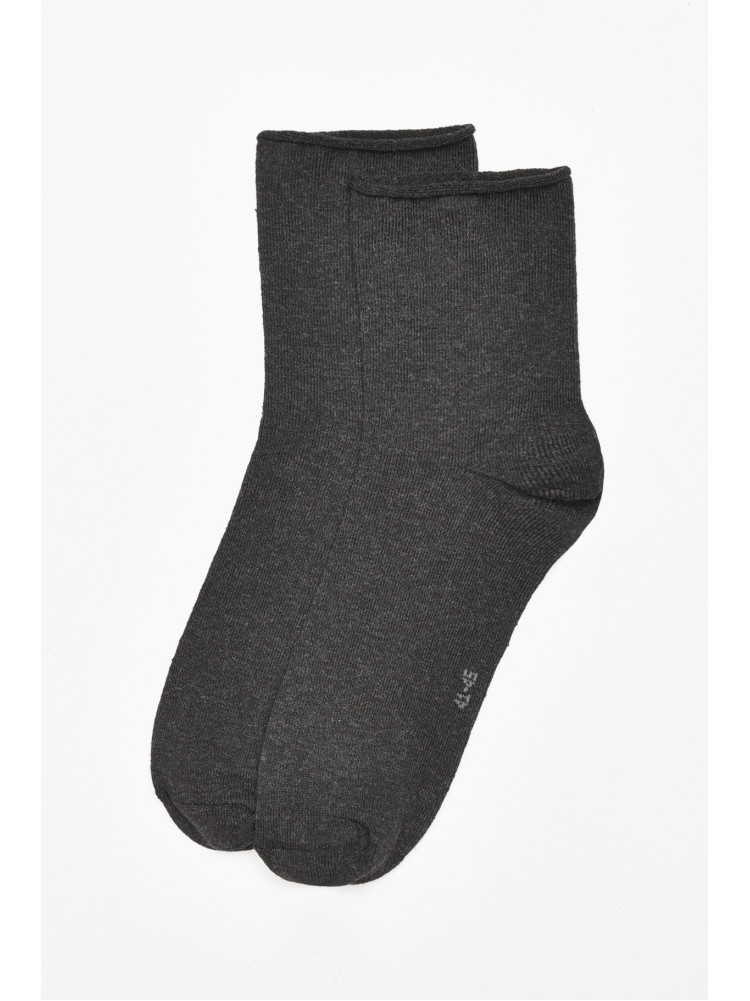 Шкарпетки чоловічі медичні демісезонні темно-сірого кольору 212003C
