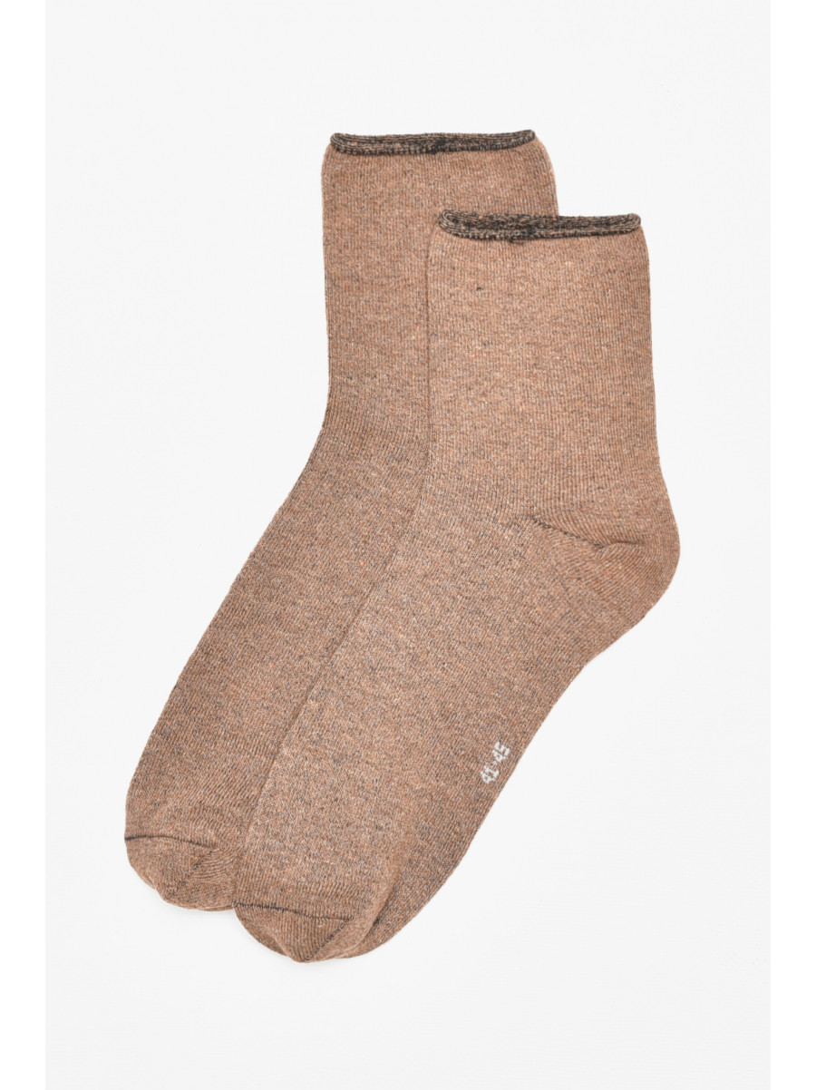 Шкарпетки чоловічі медичні демісезонні коричневого кольору 212005C