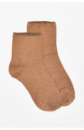 Шкарпетки жіночі медичні демісезонні коричневого кольору 212006C