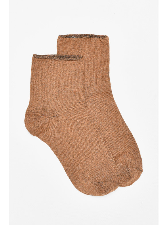 Шкарпетки жіночі медичні демісезонні коричневого кольору 212006C