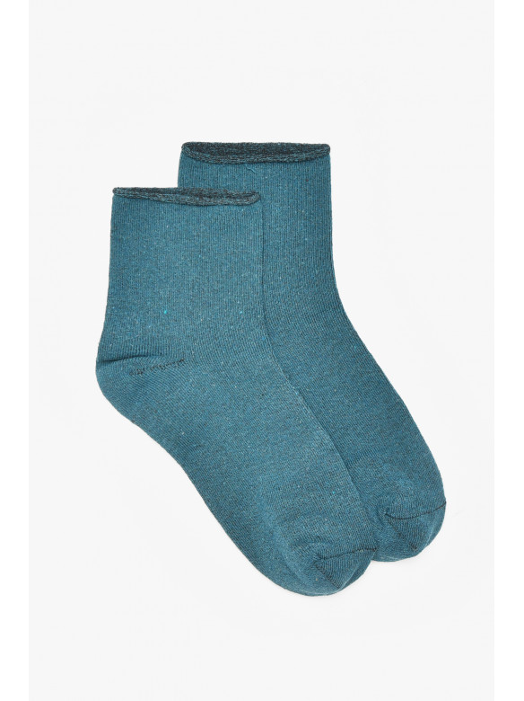 Шкарпетки жіночі медичні демісезонні зеленого кольору 212007C
