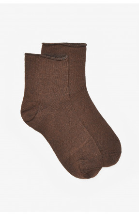 Шкарпетки жіночі медичні демісезонні темно-коричневого кольору 212008C