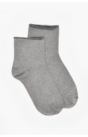 Шкарпетки жіночі медичні демісезонні сірого кольору 212009C