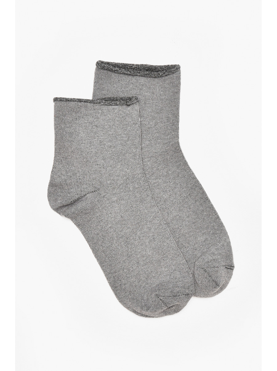 Шкарпетки жіночі медичні демісезонні сірого кольору 212009C