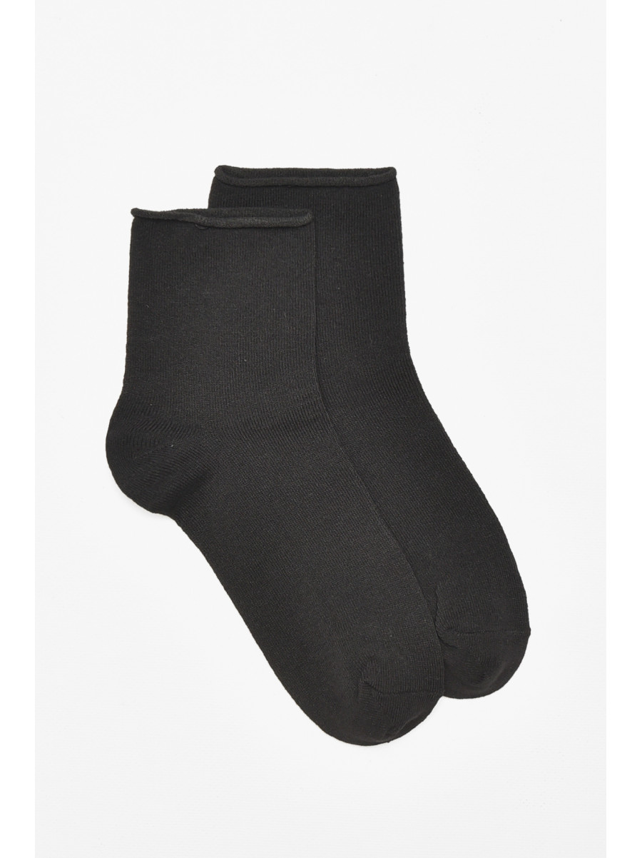 Шкарпетки жіночі медичні демісезонні чорного кольору 212010C