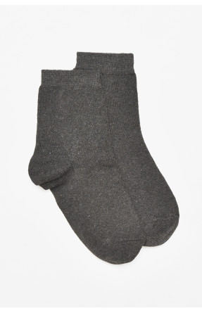 Шкарпетки чоловічі демісезонні темно-сірого кольору 212014C