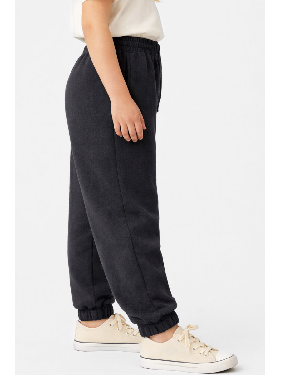 Штаны детские вельветовые для девочки черного цвета 311 212019C