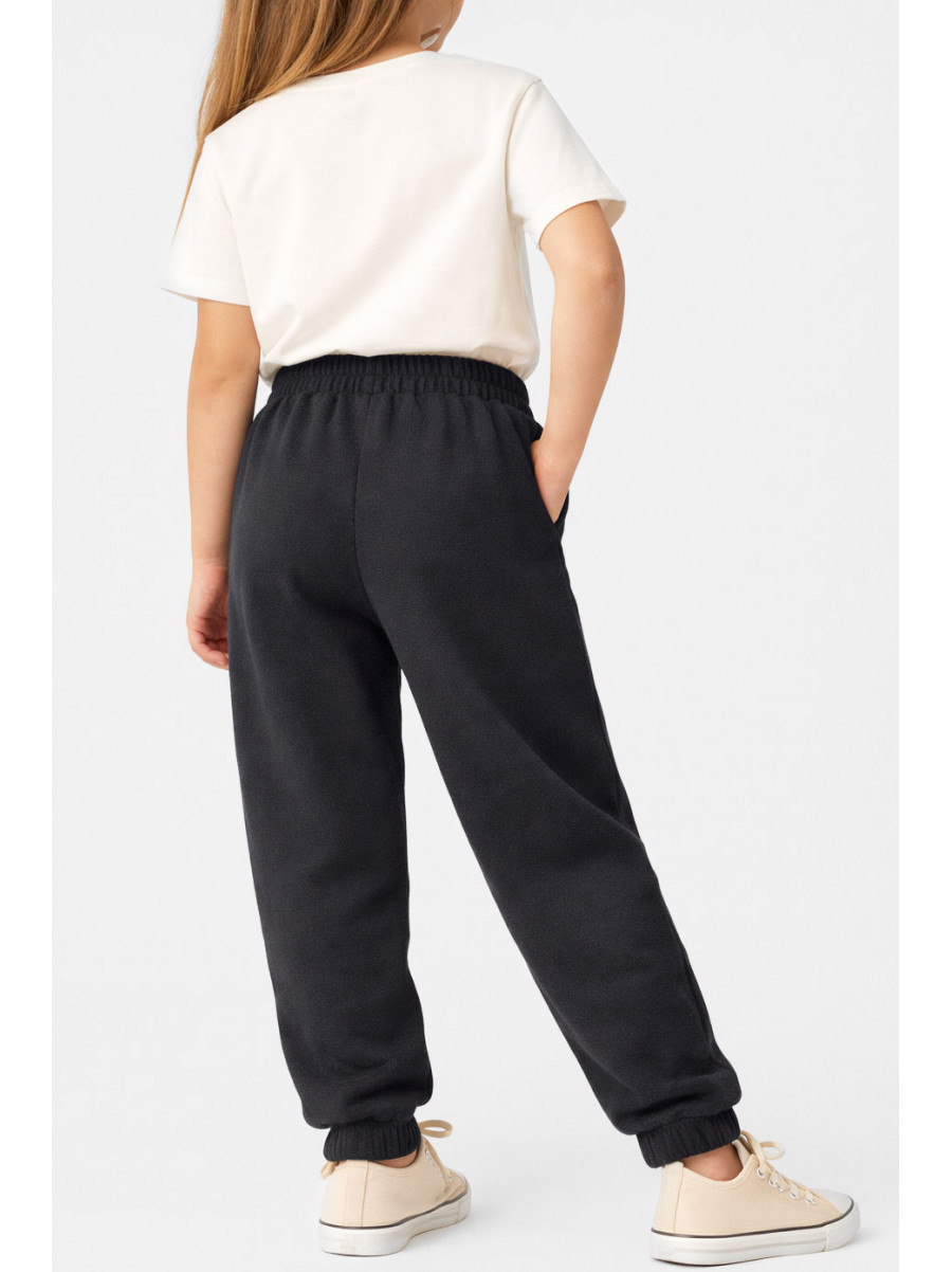 Штаны детские вельветовые для девочки черного цвета 311 212019C