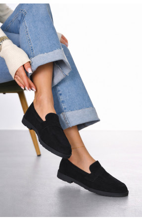 Туфли-лоферы женские черного цвета 6548-22 212020C