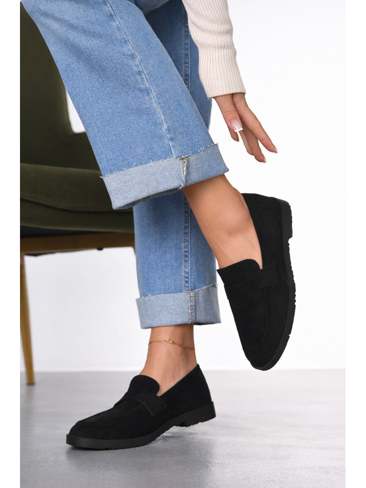Туфли-лоферы женские черного цвета 6548-22 212020C