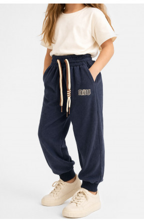 Штаны детские вельветовые для девочки серого цвета 312-2 212021C