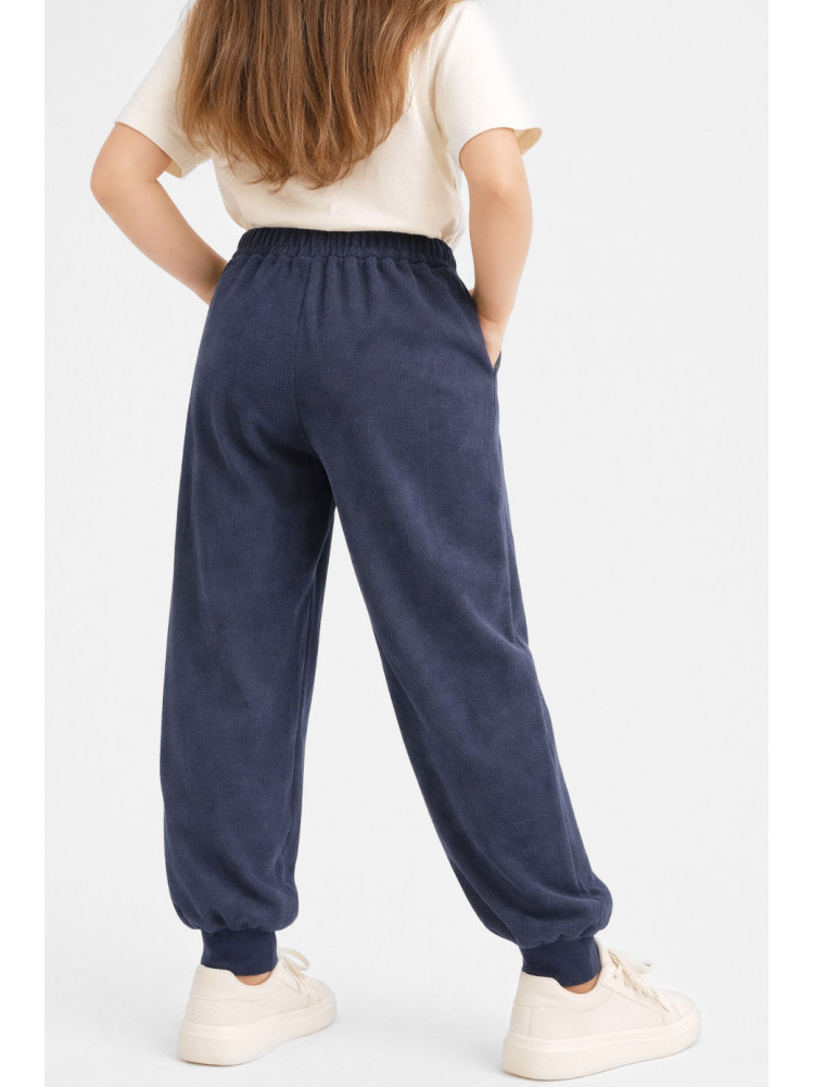 Штаны детские вельветовые для девочки серого цвета 312-2 212021C