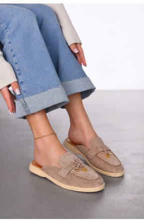 Мюли женские бежевого цвета в26121-4 212023C