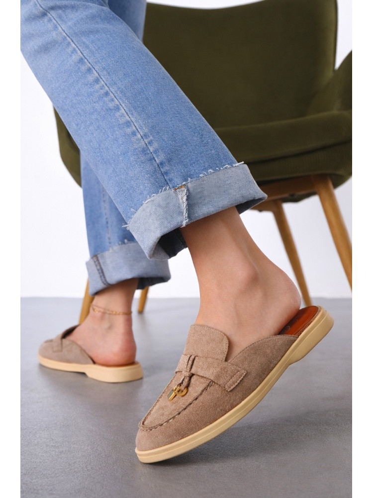 Мюли женские бежевого цвета в26121-4 212023C