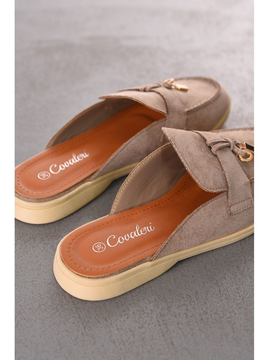 Мюли женские бежевого цвета в26121-4 212023C