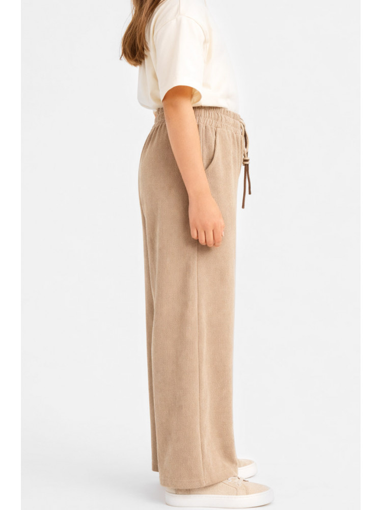 Штани дитячі вельветові для дівчинки бежевого кольору 312 212027C