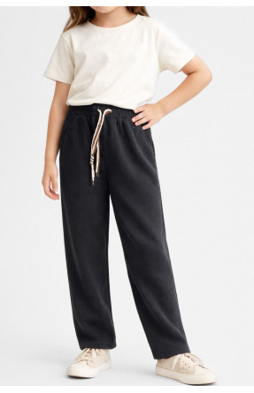 Штаны детские вельветовые для девочки черного цвета 312 212029C