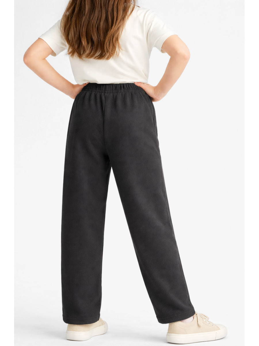 Штаны детские вельветовые для девочки черного цвета 312 212029C