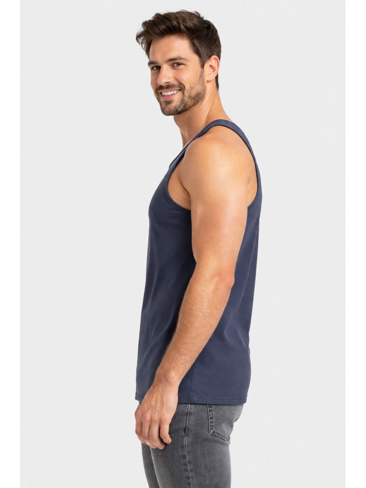 Майка мужская однотонная тёмно-серого цвета 1111 212031C