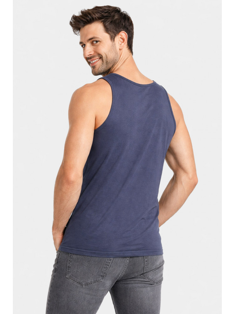 Майка мужская однотонная тёмно-серого цвета 1111 212031C