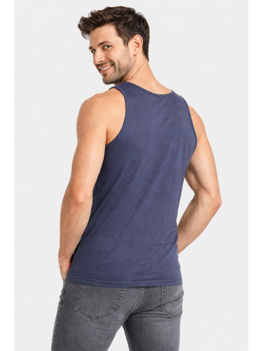 Майка мужская однотонная тёмно-серого цвета 1111 212031C