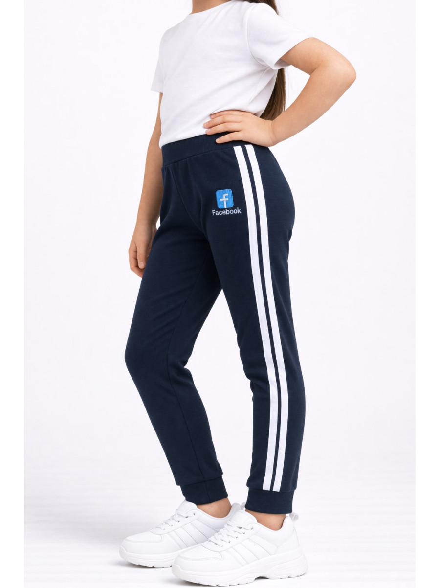 Лосини дитячі для дівчинки темно-синього кольору 470-1 212037C