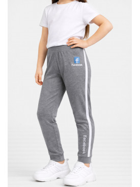 Лосины детские для девочки серого цвета 470-1 212038C