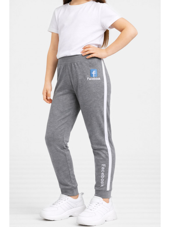 Лосини дитячі для дівчинки сірого кольору 470-1 212038C