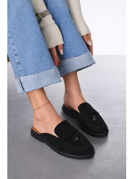 Мюли женские черного цвета в26121-1 212041C