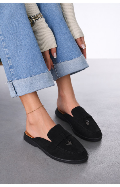 Мюли женские черного цвета в26121-1 212041C Мюли женские черного цвета в26121-1 212041C