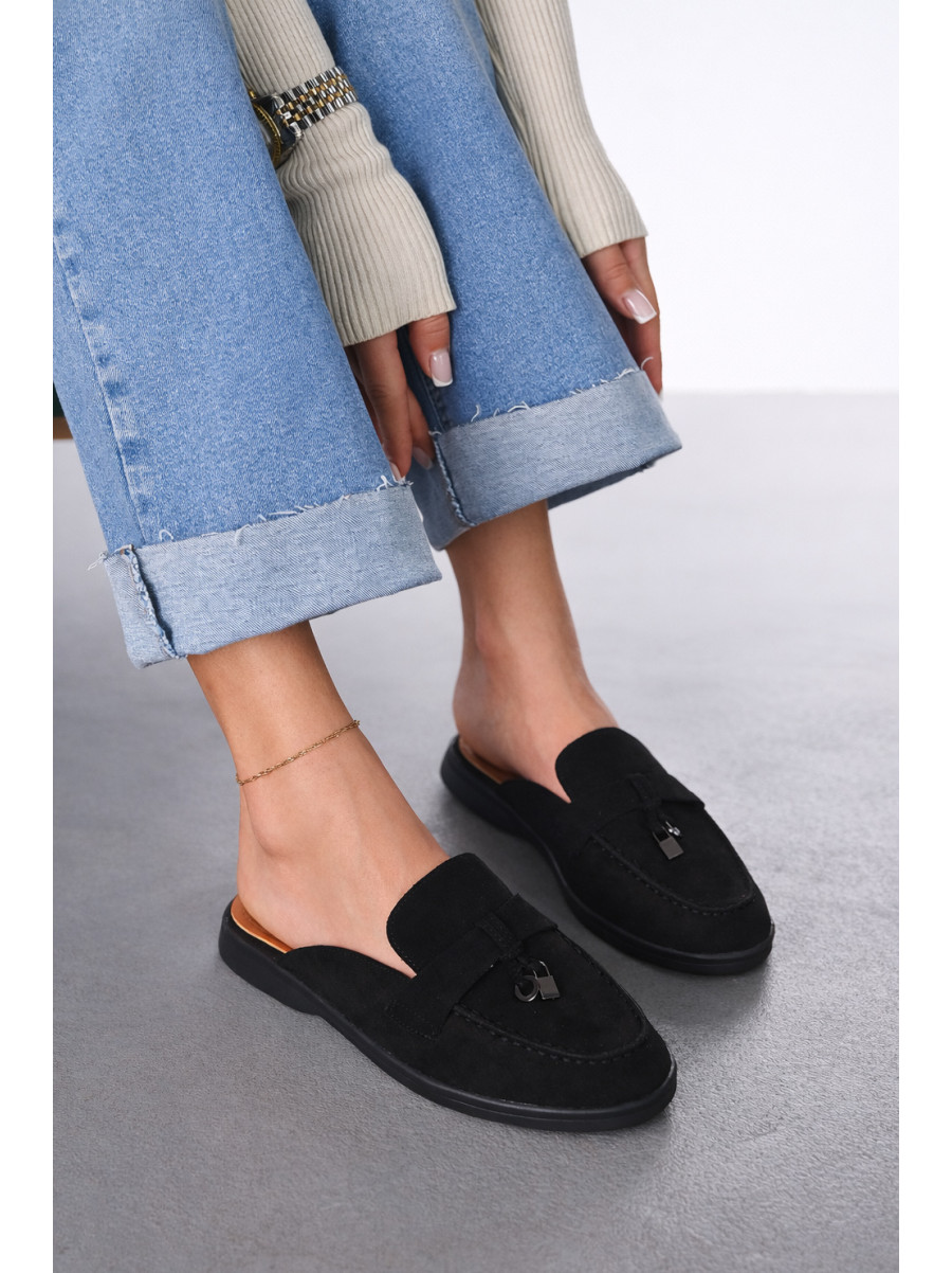 Мюли женские черного цвета в26121-1 212041C