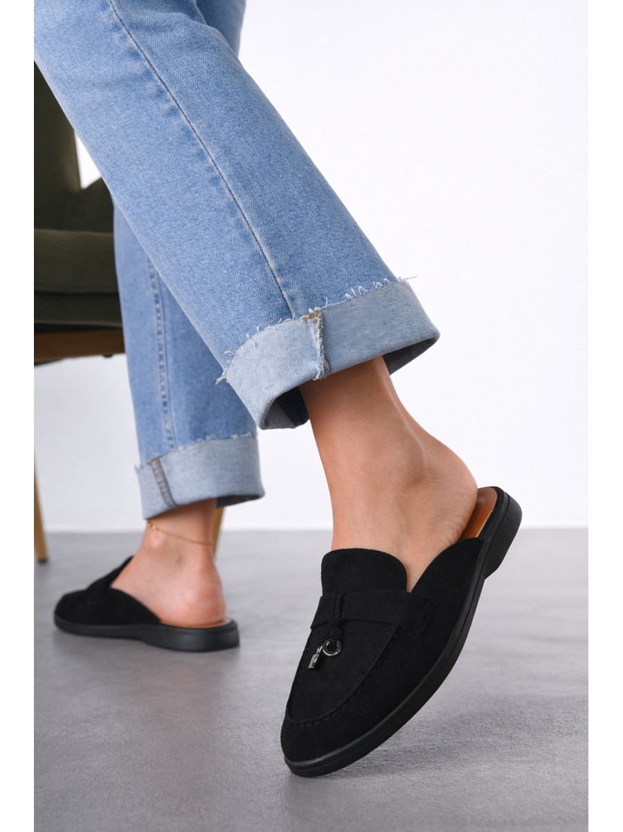 Мюли женские черного цвета в26121-1 212041C