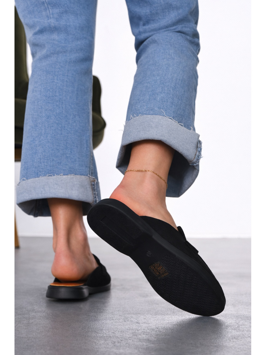 Мюли женские черного цвета в26121-1 212041C