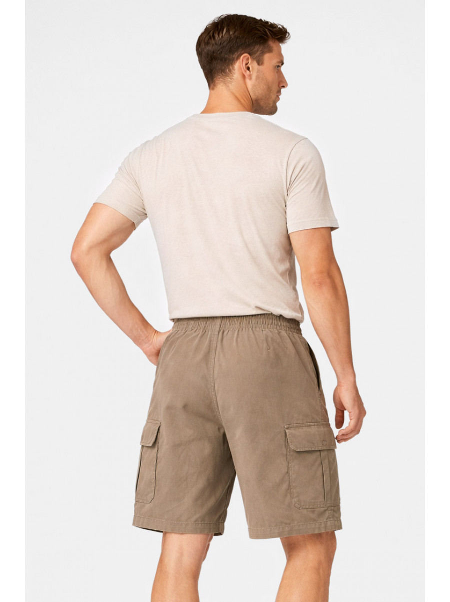 Шорти чоловічі однотонні бежевого кольору 2101 212042C