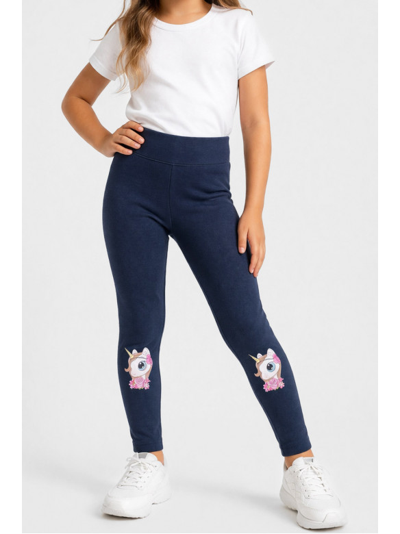 Лосини дитячі для дівчинки синього кольору 436-5 212043C