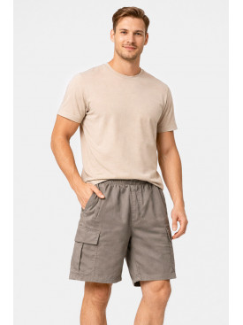 Шорти чоловічі однотонні сірого кольору 2101 212046C