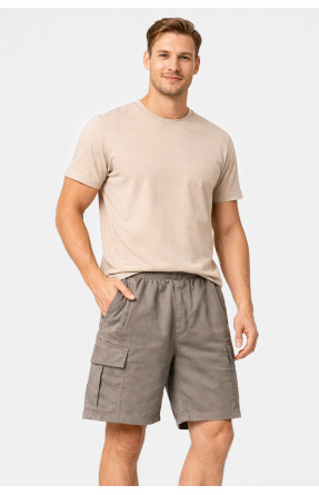 Шорти чоловічі однотонні сірого кольору 2101 212046C