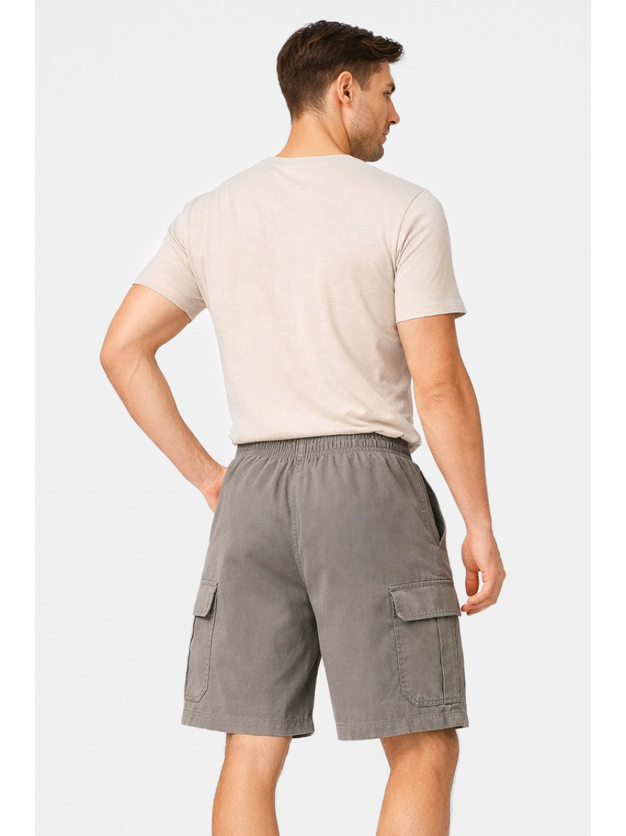 Шорти чоловічі однотонні сірого кольору 2101 212046C