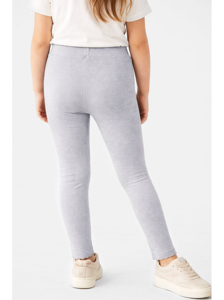 Лосини дитячі трикотажні для дівчинки сірого кольору 401-1 212049C