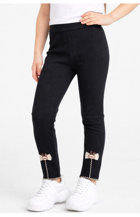 Лосини дитячі трикотажні для дівчинки чорного кольору 401-1 212052C