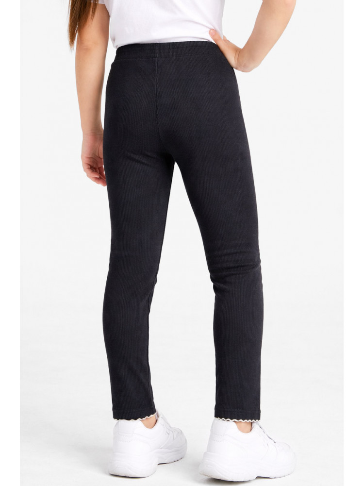 Лосини дитячі трикотажні для дівчинки чорного кольору 401-1 212052C