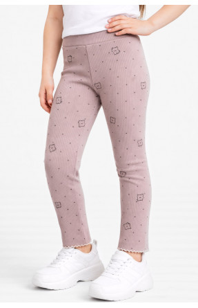 Лосини дитячі трикотажні для дівчинки бежевого кольору 401-6 212055C